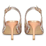 Saint Tamia Pink & Cipria Metallic Hand Woven Leather Pumps