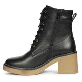 Saint Esme Black Leather Lace Up Boots