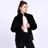 Saint Fernanda Black Fur Women's Jackets