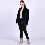 Saint Fernanda Black Fur Women's Jackets