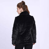Saint Fernanda Black Fur Women's Jackets