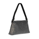 Eliza Crystal Embellished Black Leather Mini Handbags