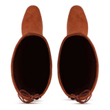 Chic Saint Luisa Tan Suede Boots - Knee-high Stretch Design for Women