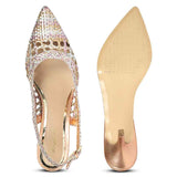 Saint Tamia Pink & Cipria Metallic Hand Woven Leather Pumps