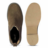 Saint Betsy Olive Suede Leather High Ankle Boots