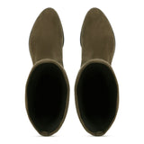 Saint Amy Olive Stretch suede Leather Knee High Boots