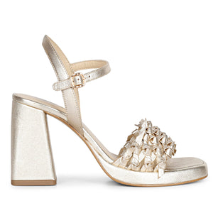 Elegant Hand-Woven Leather Heels