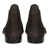 Saint Illiad Brown Croco Print Suede Leather Chelsea boots