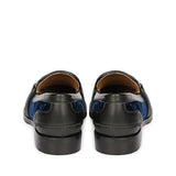 Saint Cinzia Blue Velvet Moccasins