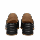 Stylish Black Lizard Mocs - Saint Jasmine Fashion