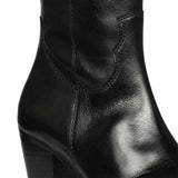 Saint Prune Black Leather Calf Boots