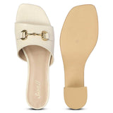 Saint Blair Off-white Croc-embossed Leather Block Heels