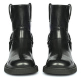 Saint Sally Saint Black Leather O-Ring High Ankle Boots