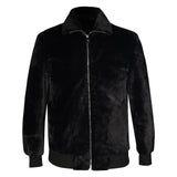 Saint Luca Black Fur Men's Jacket