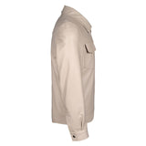 Saint Ruben Off-White Leather Men's Jacket With Collars