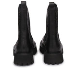 Saint Jessica Metal Studded High Ankle Leather Boots - Edgy and stylish high ankle boots with metal studs for a bold fashion statement