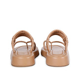 SaintG Womens Brown Leather Sandals