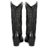 Genuine Leather Saint Elodie Boots - Cobalt Cowboy Style