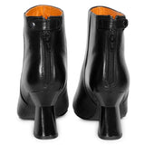 Saint Mélanie Black Leather Back Zip Ankle Boots