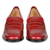 Saint Aoife Rust Leather Handcrafted Saddle Moccasins