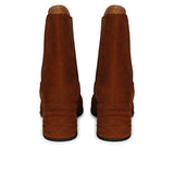 Refined Saint Rachel Cognac Leather High Ankle Boots - Step into sophistication with these premium leather boots, adding a touch of timeless elegance to your ensemble