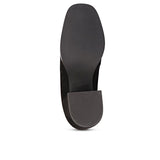 Saint Amelia Black Suede Leather Handcrafted Moccasins