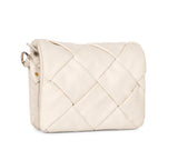 Kate Cream Leather Handcrafted Cross Body Sling Bags
