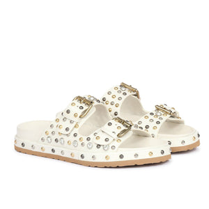 Emily Studded Double Buckle Sandal