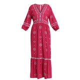 Saint Womens Red Geometric Dress