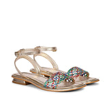 Saint Catalina Multi Leather Flat Sandal