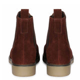 Saint Priscilla Wine Suede Ankle Boots
