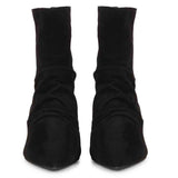 Saint Florino Black Suede Leather Handcrafted Ankle Boots