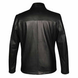 Saint Jory Black Leather Men's Jacket