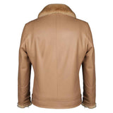 Saint Harley beige Leather Men's Biker Jacket