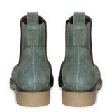 Saint Priscilla Teal Suede Ankle Boots