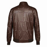 Saint Joshua Chocolate Brown Leather Men's Jackets