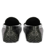 Saint Lucy Black Woven Leather Loafers