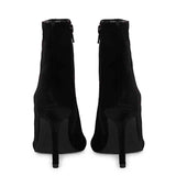 Saint Vienna Black Velvet Stiletto Ankle Boots