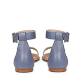 Saint Donelle Zip Decor Lilac Leather Sandals