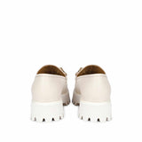 Off-White Leather Moccasins - Saint Clara Collection: Stylish and comfortable shoes