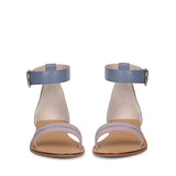 Saint Donelle Zip Decor Lilac Leather Sandals