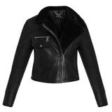 Saint Darcy Black Leather Women Biker Jacket