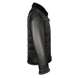 Saint Denis Black Leather Men's Jackets