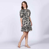 Saint Cosima Womens Ivory Floral Cotton Short Dress