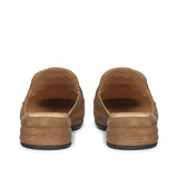 Saint Savannah Dark Taupe Suede Leather Moccasins