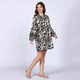 Saint Womens Ivory Cotton Poplin Short Dress