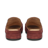 Saint Savannah Burgundy Suede Leather Moccasins