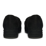 Saint Jacqueline Black  Suede Leather Moccasins
