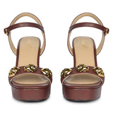 Saint Essie Port Royale Vegan Leather Block Heels