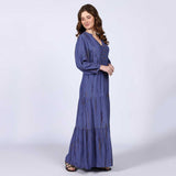 Saint Elodie Womens Midnight Blue Maxi Dresses
